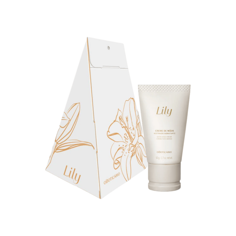 Coffret Presente Lily Creme de Mãos Acetinado Hidratante