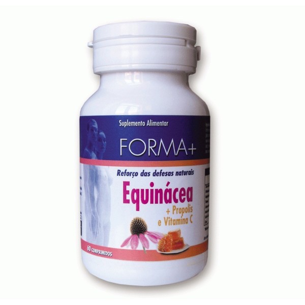 Equinácea + Propólis e Vitamina C - Reforço das defesas naturais - Forma + 60 comp.