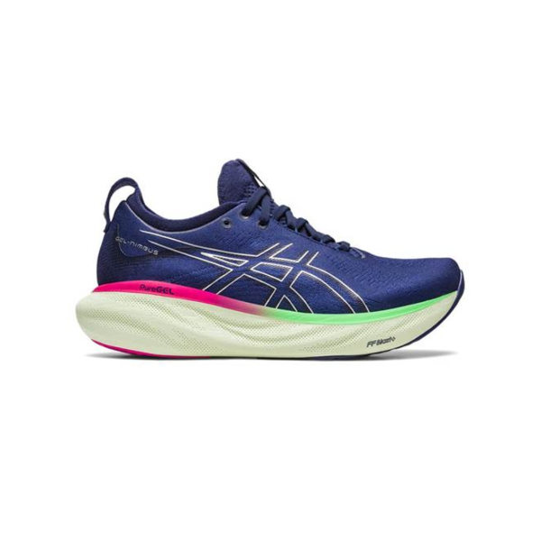 Sapatilhas de Running para Adultos Asics Gel-Nimbus 25 Mulher Azul Marinho Sapatilhas de Running para Adultos Asics Gel-Nimbus 25 Mulher Azul Marinho