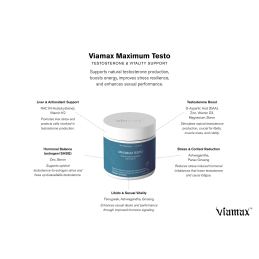 Viamax Maximum Testo 60 Gélules | Vitalité et bien-être