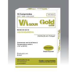 VAGOUR GOLD LUXE 10 Comprimidos | Ashwagandha KSM-66® para Homens