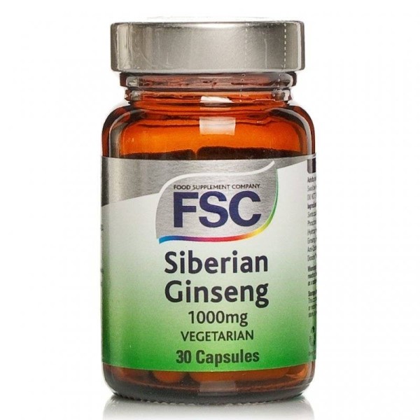 SIBERIAN GINSENG FSC - ELEUTEROCOCUS - Ginseng Siberiano - 30 Comprimidos de 1000 mg