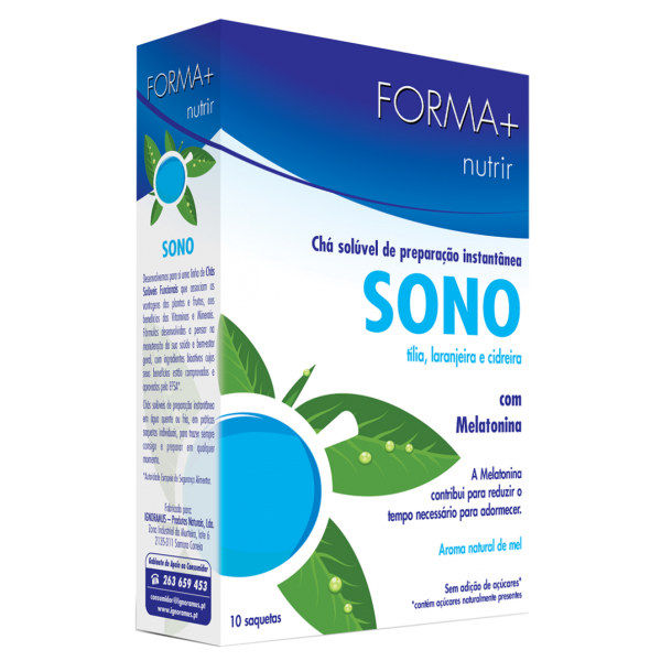 Forma + Chá Solúvel Funcional Sono - 10 saquetas