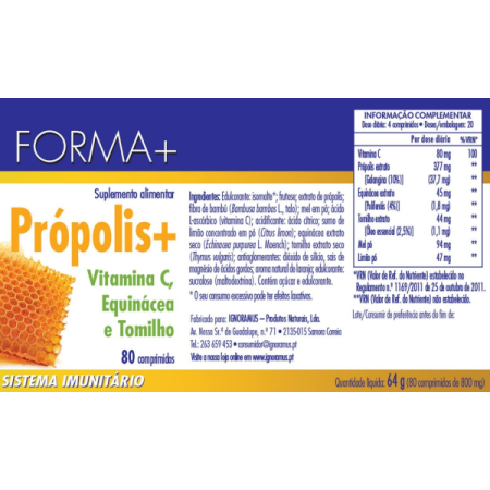 Propólis + 80 comprimidos