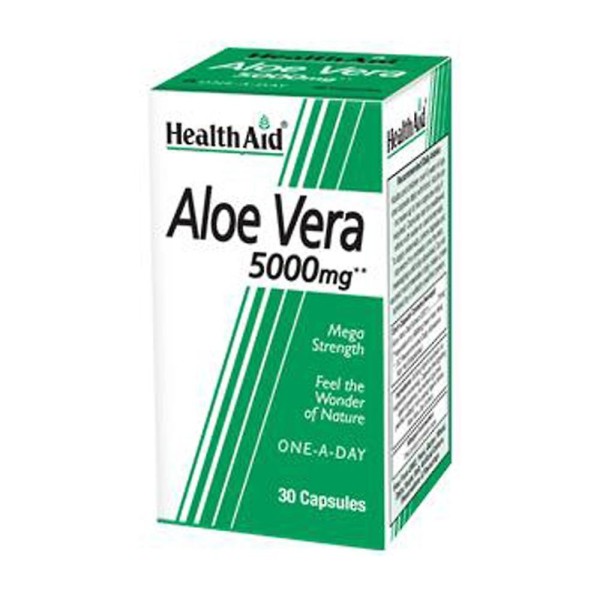 HealthAid Aloe Vera 5000mg, 30 cápsulas