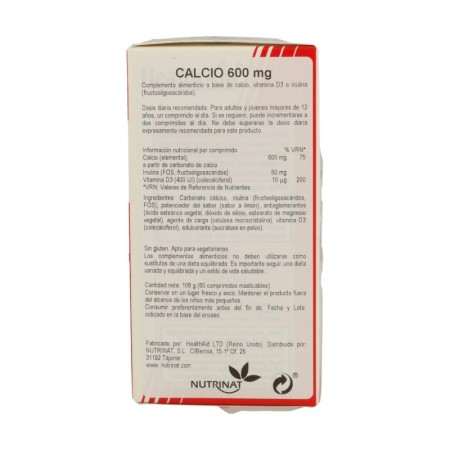 Health Aid Cálcio 60 Comprimidos de 600mg