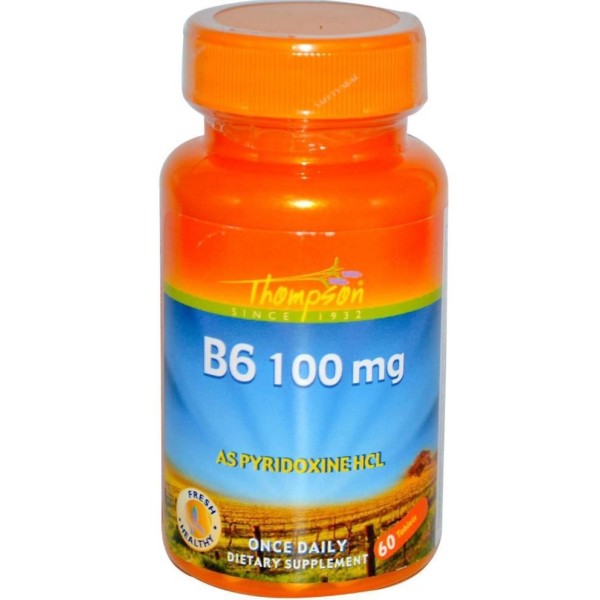 Vitamina B6 (Pyridoxina) 100mg x 60 comprimidos - Thomson