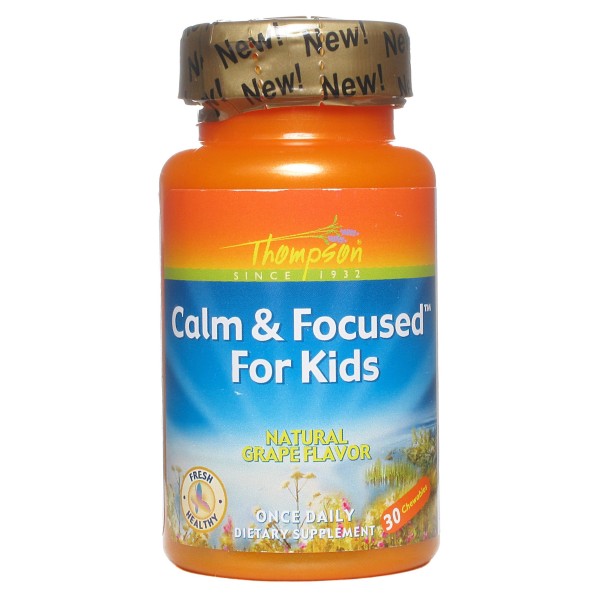 Calm & Focused for Kids - Calma e Focus p/Crianças - 30 Cápsulas Mastigáveis