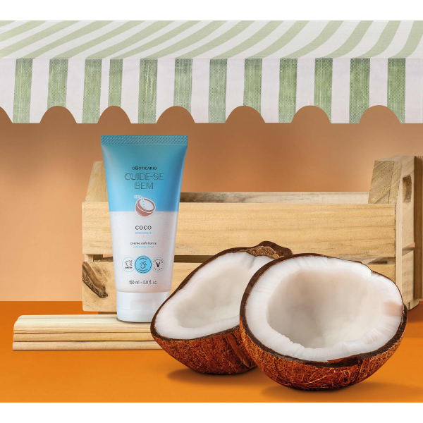 Creme Esfoliante Corporal Cuide-se Bem Feira Coco