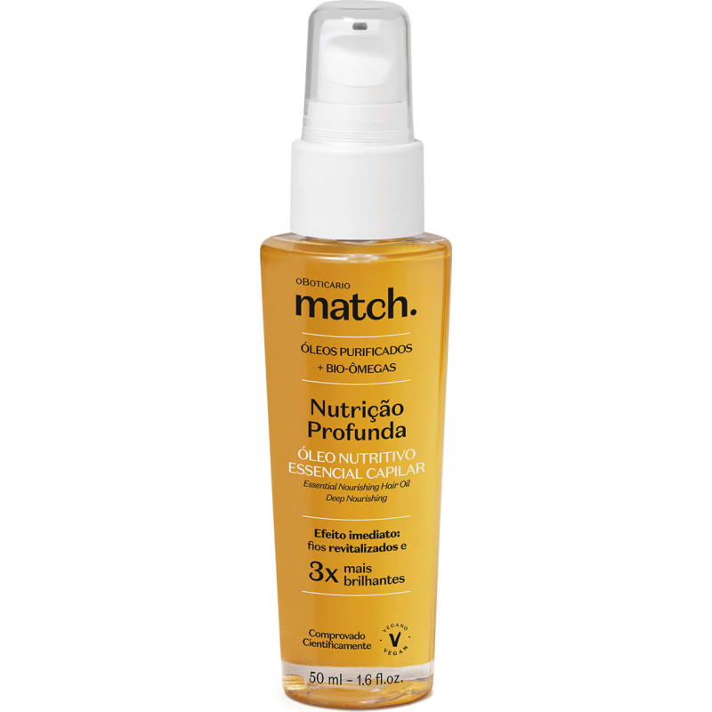 Óleo Capilar Nutrição Profunda Match O Boticário